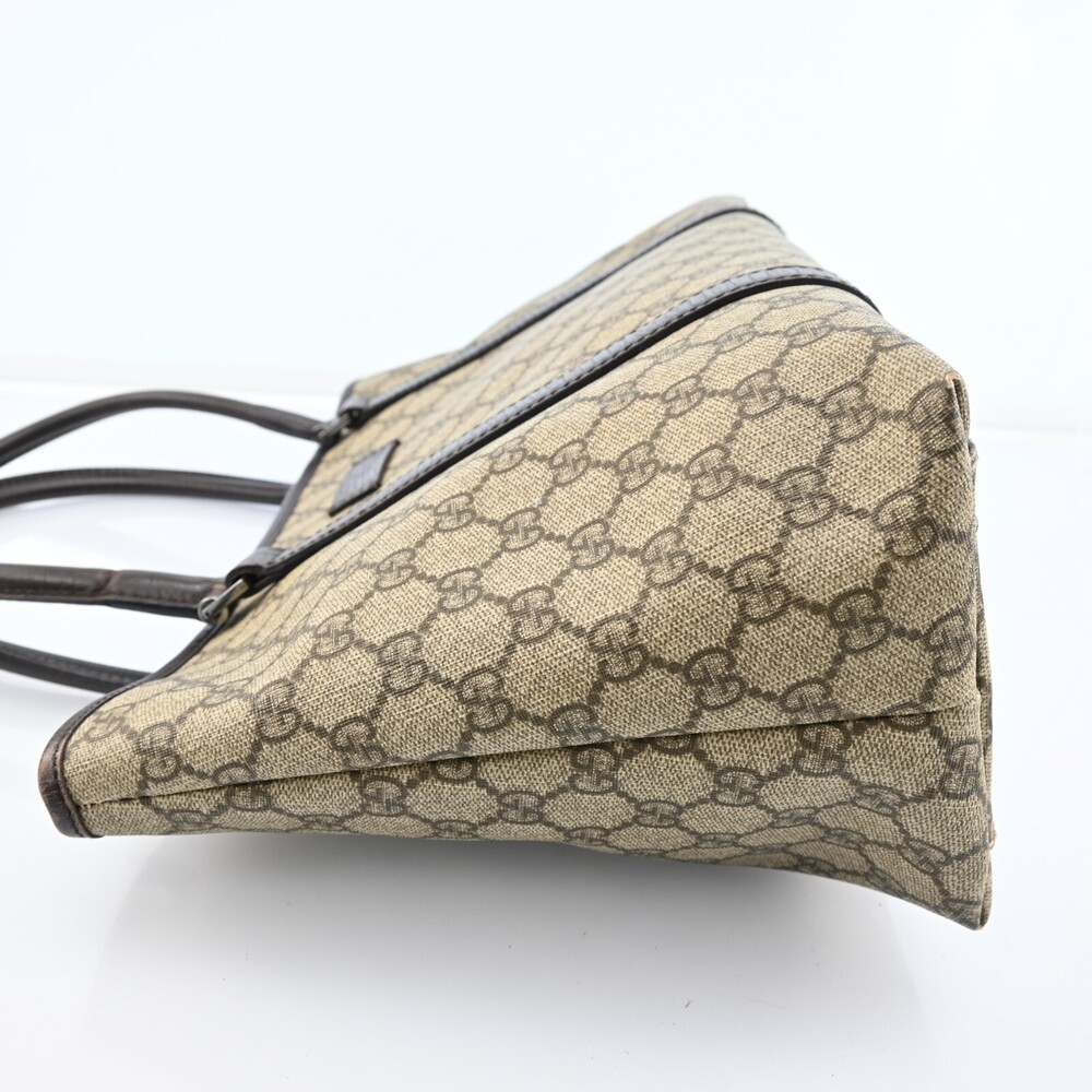 Auth Gucci Gg Supreme Tote Bag Pvc #196260G28B - Picture 3 of 15